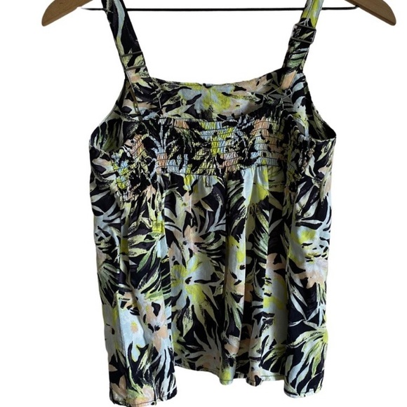 Volcom Girls Flowy Tropical Flower Dressy Tank Top L XL 10 12 14 16 - Picture 3 of 8